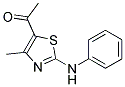 5-Acetyl-4-methyl-2-(phenylamino)-1,3-thiazole 结构式