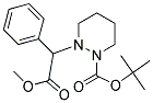 Methyl 2-phenyl-2-(tetrahydro-2H-pyridazin-1-yl)acetate, N2-BOC protected 结构式