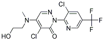 4-Chloro-2-[3-chloro-5-(trifluoromethyl)pyridin-2-yl]-5-[(2-hydroxyethyl)methylamino]-3(2H)-pyridazinone 结构式