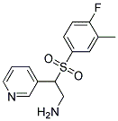 3-{2-Amino-1-[(4-fluoro-3-methylphenyl)sulphonyl]ethyl}pyridine 结构式