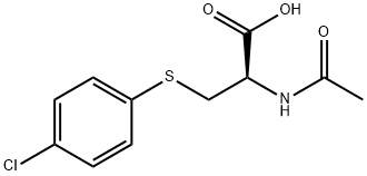 2-(Acetylamino)-3-[(4-chlorophenyl)thio]propanoic acid 结构式