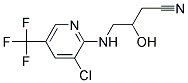 4-[3-Chloro-5-(trifluoromethyl)pyridin-2-ylamino]-3-hydroxybutyronitrile 结构式