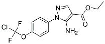 Ethyl 5-amino-1-{4-[chloro(difluoro)methoxy]phenyl}-1H-pyrazole-4-carboxylate 结构式