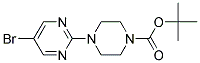 tert-Butyl 4-(5-bromopyrimidin-2-yl)piperazine-1-carboxylate 结构式
