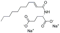 十一碳烯酰谷氨酸二钠 结构式