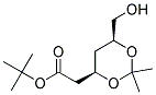 (4R-CIS)-6-羟甲基-2,2二甲基-1,3-二氧六环-4-乙酸叔丁酯 结构式