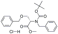 Boc-O-Dibenzyl-L-Serine methylester hydrochloride 结构式