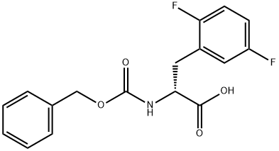CBZ-2,5-DIFLUORO-D-PHENYLALANINE 结构式