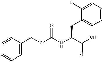 CBZ-2-氟-D-苯丙氨酸 结构式