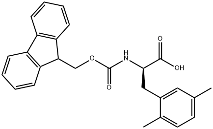 FMOC-2,5-DIMETHY-D-PHENYLALANINE 结构式