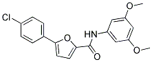 5-(4-Chlorophenyl)-furan-2-carboxylic acid 3,5-dimethoxyphenylamide 结构式