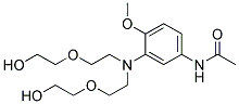 N-(3-(bis(2-(2-hydroxyethoxy)ethyl)amino)-4-methoxyphenyl)acetamide 结构式