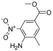 3-甲基-4-氨基-5-硝基苯甲酸甲酯 结构式