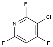 3-氯-2,4,6-三氟吡啶 结构式