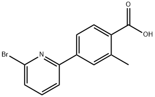 4-(6-溴吡啶-2-基)-2-甲基苯甲酸 结构式
