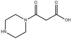 3-Oxo-3-piperazin-1-yl-propionic acid 结构式