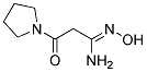 3-OXO-3-(1-PYRROLIDINO)PROPIONAMIDOXIME 结构式