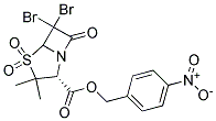 (2R)-6,6-DIBROMO-3,3-DIMETHYL-4,4,7-TRIOXO-4-THIA-1-AZABICYCLO[3,2,0] HEPTANE-2-CARBOXYLIC ACID 4-NITROBENZYL ESTER 结构式