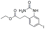 3-(4-IODO-2-UREIDO-PHENYL)-PROPIONIC ACID ETHYL ESTER 结构式