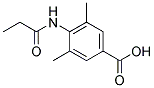 3,5-DIMETHYL-4-PROPIONYLAMINO-BENZOIC ACID 结构式