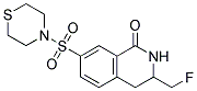 3-FLUOROMETHYL-7-(THIOMORPHOLINE-4-SULFONYL)-3,4-DIHYDRO-2H-ISOQUINOLIN-1-ONE 结构式