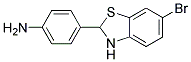 4-(6-BROMO-2,3-DIHYDRO-BENZOTHIAZOL-2-YL)-PHENYLAMINE 结构式