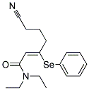 6-CYANO-(Z)-3-PHENYLSELENYL-HEX-2-ENOIC ACID DIETHYLAMIDE 结构式