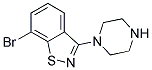 7-BROMO-3-PIPERAZIN-1-YL-BENZO[D]ISOTHIAZOLE 结构式