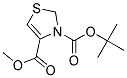 N-BOC-噻唑啉-4-羧酸甲酯 结构式