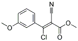 3-CHLORO-2-CYANO-3-(3-METHOXYPHENYL)-2-PROPENOIC ACIDETHYL ESTER 结构式