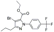 4-BROMO-3-PROPYL-1-[4-(TRIFLUOROMETHYL)PHENYL]-1H-PYRAZOLE-5-CARBOXYLIC ACID ETHYL ESTER 结构式