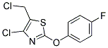 4-CHLORO-5-CHLOROMETHYL-2-(4-FLUOROPHENOXY)THIAZOLE 结构式