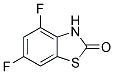 4,6-DIFLUORO-2(3H)-BENZOTHIAZOLONE 结构式