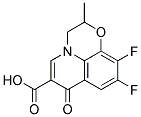 (-)-9,10-difluoro-2,3-dihydro-2-methyl-7-oxo-7h-pyrido[1,2,3-de]-1,4-benzoxazine-6-carboxylic acid (l-) 结构式