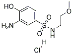 3-Amino-4-Hydroxy-N-(2'-Methoxyethyl)-Benzenesulfonamide Hydrochloride 结构式