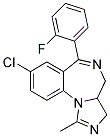 8-Chloro-6-(2-Fluorophenyl)-1-Methyl-3A,4-Dihydro-3H-Imidazo[1,5-A][1,4]-Benzodiazepine 结构式