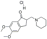 5,6-Dimethoxy-2-Piperidine-yl-Methyl-Indan-1-One Hcl 结构式