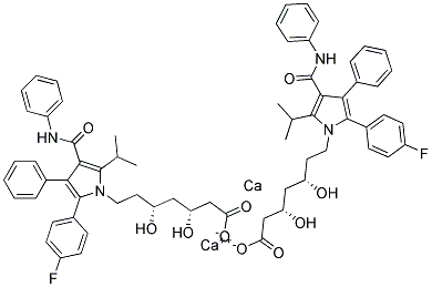Atorvastatin Calcium (amorphous) 结构式