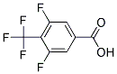 3,5-Difluoro-4-(trifluoromethyl)benzoic acid, 97+% 结构式