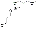 Strontium methoxypropoxide, 18-20% in methoxypropanol 结构式