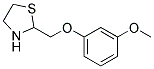 3-甲氧基苯氧基甲基四氢噻唑 结构式