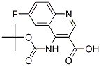 4-tert-Butoxycarbonylamino-6- fluoroquinoline-3-carboxylic acid 结构式