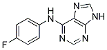 (4-FLUOROPHENYL)(9H-PURIN-6-YL)AMINE 结构式