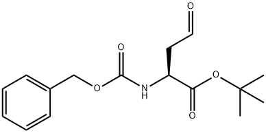 T-BUTYL (2S)-2-[(BENZYLOXYCARBONYLAMINO)]-4-OXO-BUTYRATE 结构式