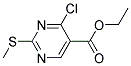 ETHYL 4-CHLORO-2-METHYL-SULFANYL-PYRIMIDINE-5-CARBOXYLATE 结构式