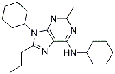 N,9-DICYCLOHEXYL-2-METHYL-8-PROPYL-9H-PURIN-6-AMINE 结构式