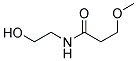 N-(2-HYDROXYETHYL)-3-METHOXY-PROPIONAMIDE 结构式