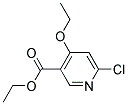 4-乙氧基-6-氯吡啶-3-甲酸乙酯 结构式
