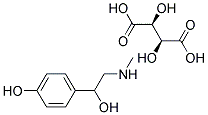 DL-4-HYDROXY-ALPHA-(METHYLAMINOMETHYL)BENZYL ALCOHOL D-TARTRATE 结构式
