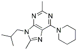 9-ISOBUTYL-2,8-DIMETHYL-6-(PIPERIDIN-1-YL)-9H-PURINE 结构式